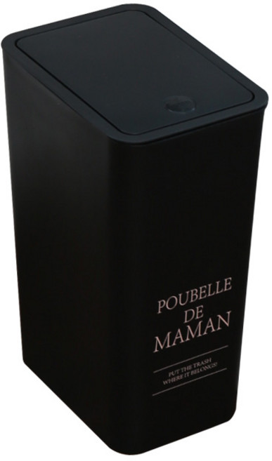 DALPAENGI LIVING POUBELLE DE MAMAN一鍵式垃圾桶 8L, 黑色, 1個