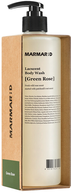 Lacsent沐浴露 綠玫瑰香味, 488ml, 1個