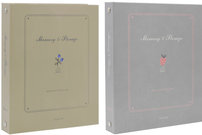 Jageunsajingwan Memory Photo Album 4X6 160格, 米色,灰色, 40張