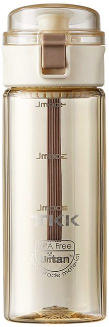 TKK Tritan 辛格運動水壺, 奶咖白, 450ml, 1個
