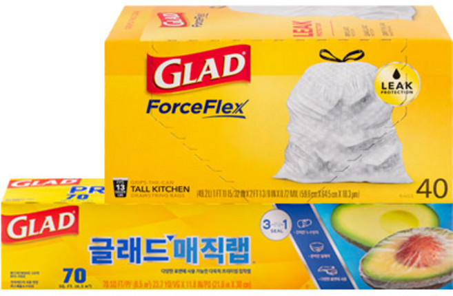 GLAD 佳能 Magic Wrap 一般型 + Trash Back Ode Shield 40入, 1套