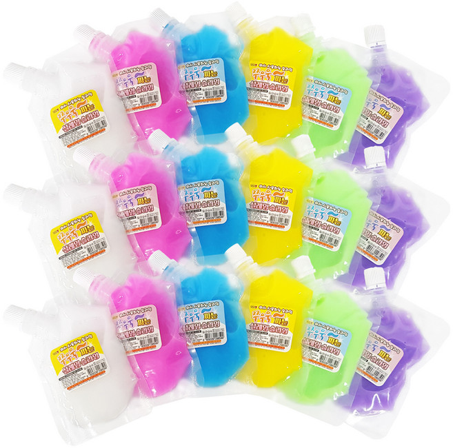 TOY7 Aga Plus 請勿食用 心動冰淇淋史萊姆 6種 x 3p 組, 混合顏色