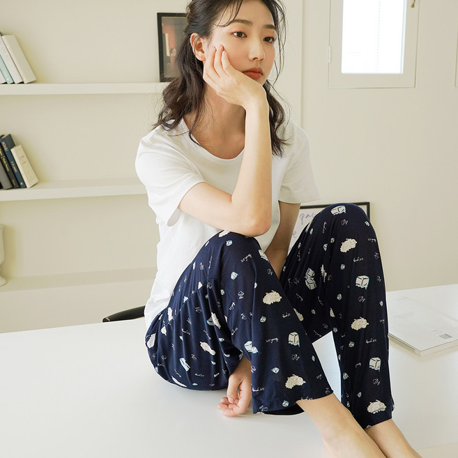 PALAN 女款涼感冰絲褲 2件組