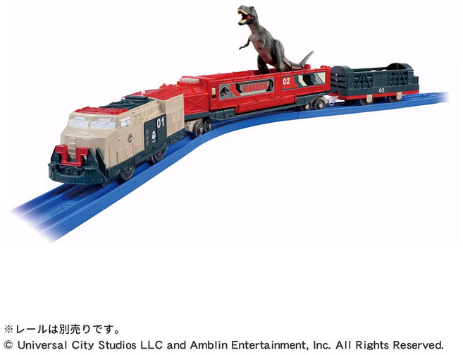 TAKARA TOMY PLARAIL 鐵道王國 多美火車 侏儸紀世界火車 TP98214, 1個