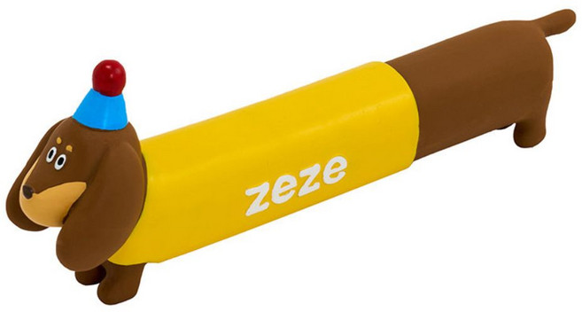 zeze 莫妮卡乳膠發聲玩具, 大黃妮, 1個
