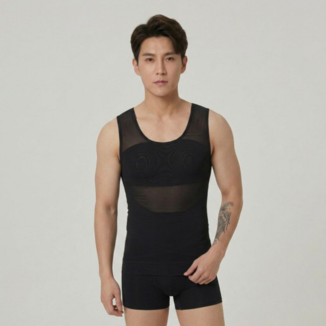 The Flow Commerce 男士強力壓縮收腹塑身背心