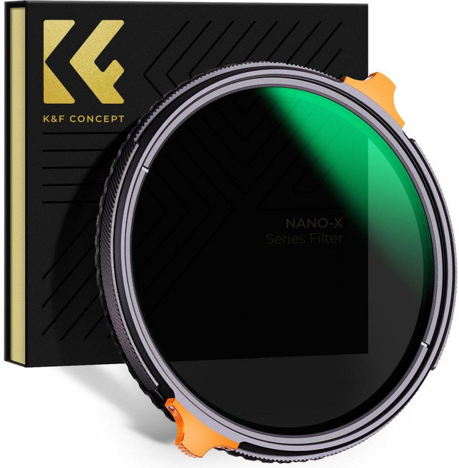 K&F CONCEPT NANO-X CPL + Fader ND4-ND64 可變濾鏡 8K AGC Glass 55mm, 單一商品, 1個
