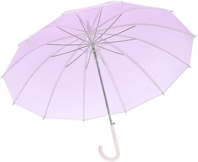 Jinystar 57 POE 全息滾邊彩色透明雨傘 OUJSU80015