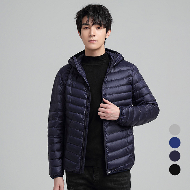 Elsso 登山 露營 釣魚 辦公室 冬季 輕量 連帽 短版 羽絨外套