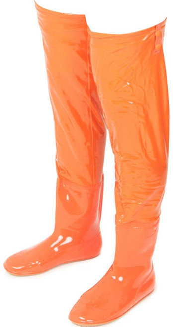 韓國 Bosaeng Rainboots PVC 橘色防水釣魚靴, 260mm, 橘