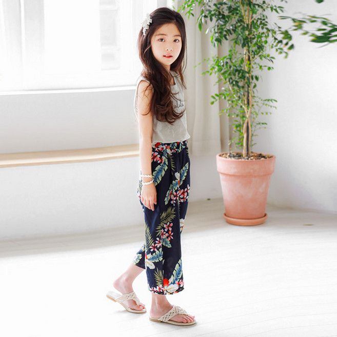 Kids Recipe Gracia 女童涼感褲上下套裝