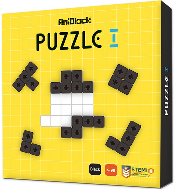 AniBlock Puzzle One 白色, 黑色