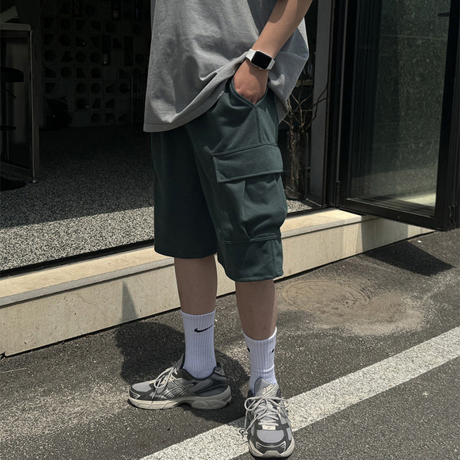 Mercita男款工裝訓練短褲
