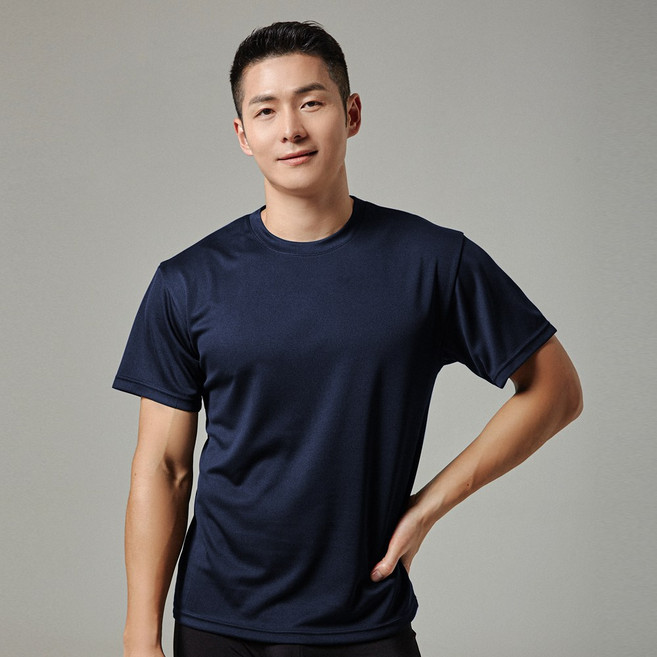 SPECLO 男款 UV防護 吸濕排汗 機能性跑步圓領短袖T恤