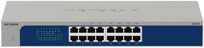 NETGEAR 16埠 Gigabit桌上型交換器, 1個, GS516