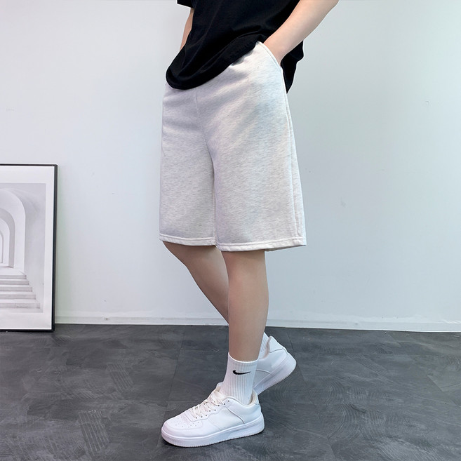 CONFIAR 男士柔軟棉質褶飾基本款鬆緊短褲 TC9531