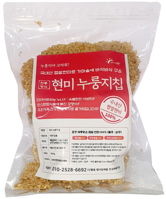 大容量糙米鍋巴脆餅, 600g, 1包