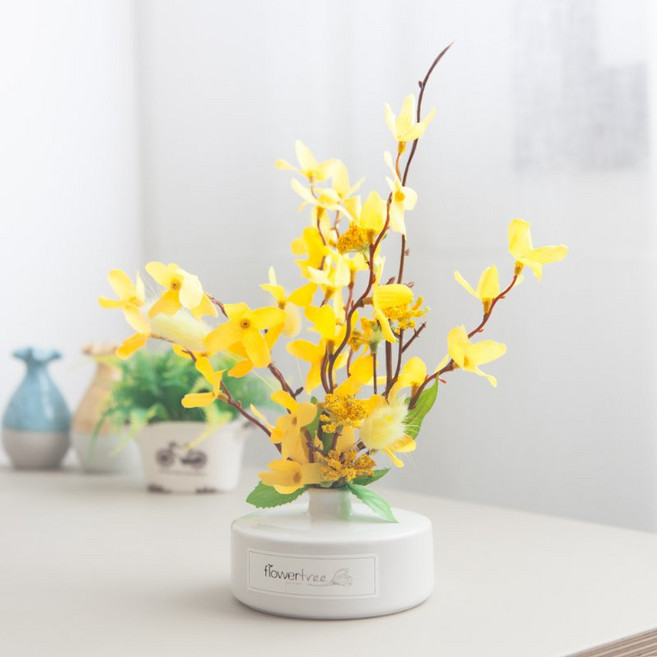 flowertree 山茱萸連翹花瓶組 P, 混合色, 1套