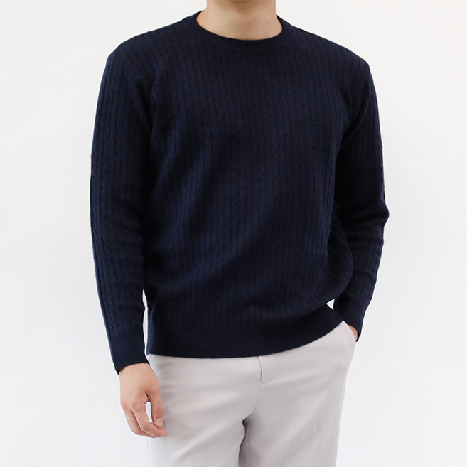 HARRISON HOMME 男女通用羊毛羊絨彈性針織衫 MDL1490