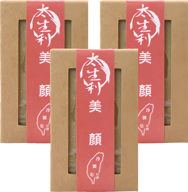 太生利 美顏皂 台灣冷製手工皂, 100g, 3個