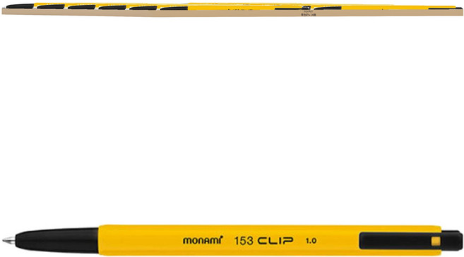 monAmi 153 夾式原子筆 1.0mm, 黑色, 24支