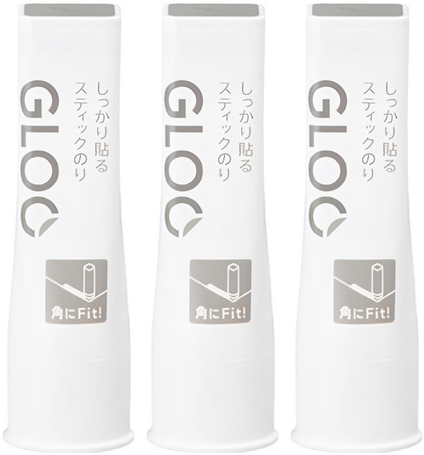 KOKUYO 國譽 GLOO方形口紅膠 強黏白, 40g, 3個