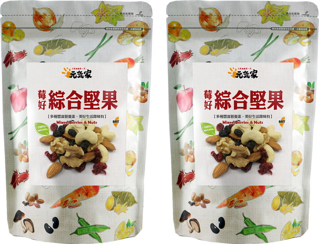 元氣家 莓好綜合堅果, 200g, 2包