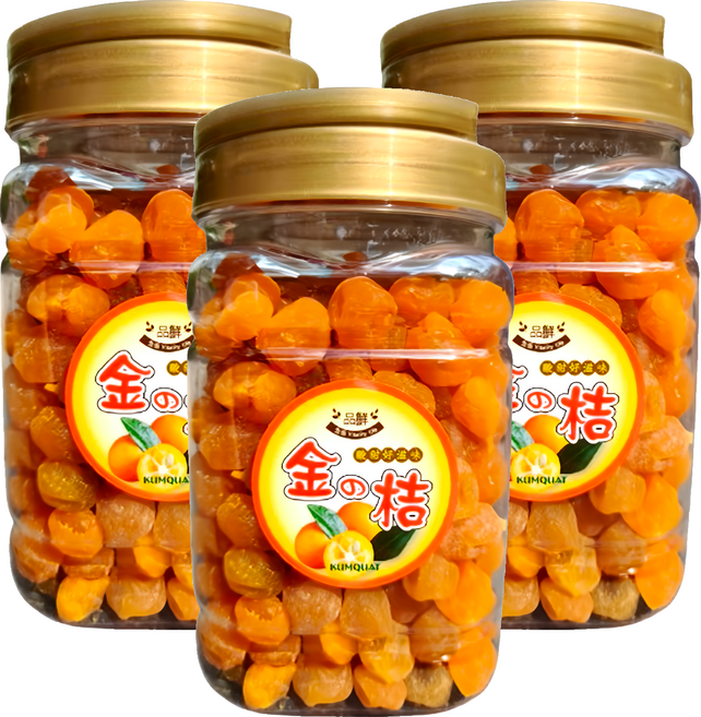 品鮮生活 野生金桔果, 600g, 3罐