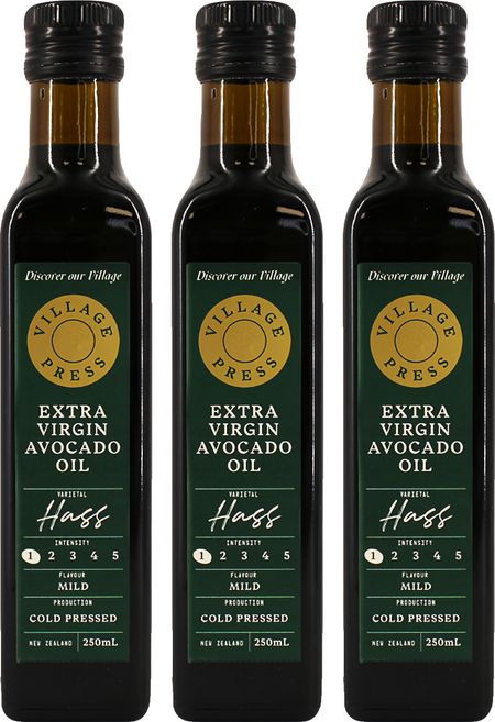THE VILLAGE PRESS 紐西蘭原裝進口 冷壓初榨酪梨油, 250ml, 3瓶