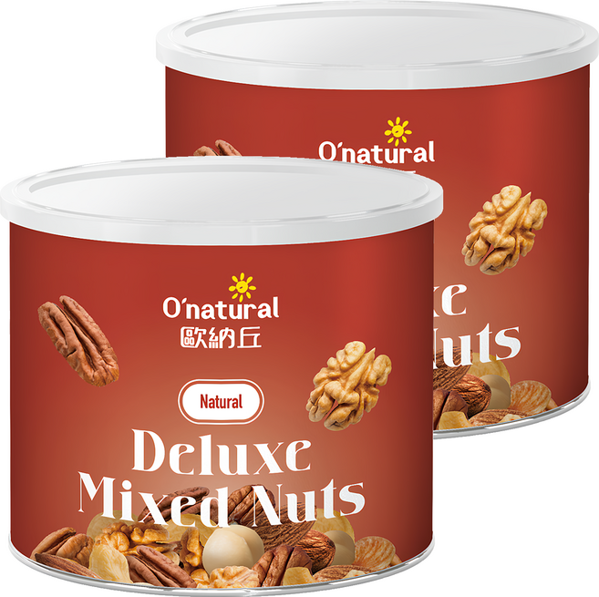 O'natural 歐納丘 典藏五堅果, 150g, 2罐