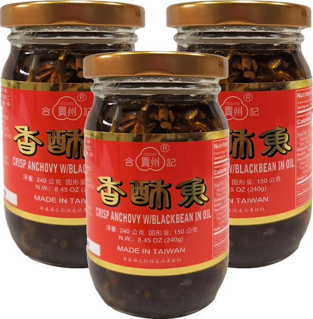 合記貴州 香酥魚, 240g, 3罐