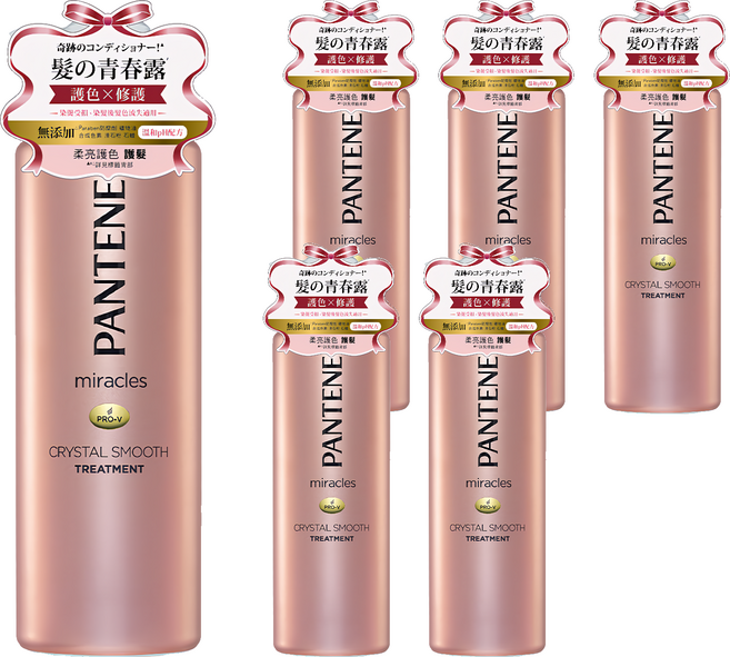 PANTENE 潘婷 miracles 奇蹟系列 柔亮護色護髮精華素 薄荷&睡蓮香, 500g, 6瓶