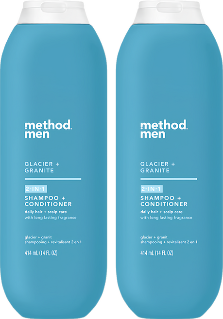 method 美則 男仕洗護髮露 極地冰川, 414ml, 2瓶