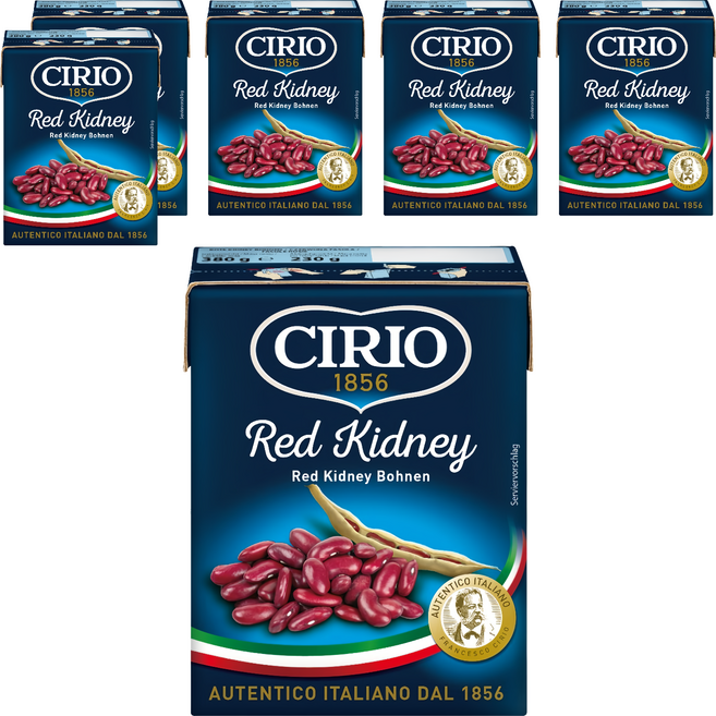 CIRIO 紅腰豆, 6個, 380g