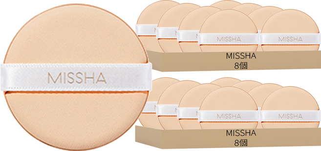 MISSHA 氣墊粉撲, 膚色, 16個