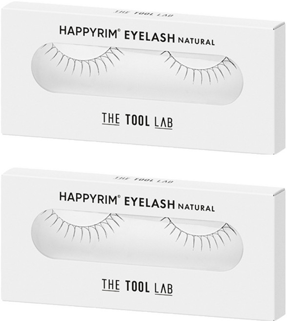 THE TOOL LAB Happy Rim 自然款單株假睫毛 09.5N, 黑色, 2盒