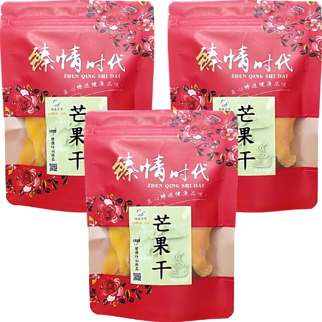 啡茶不可 芒果乾, 150g, 3包