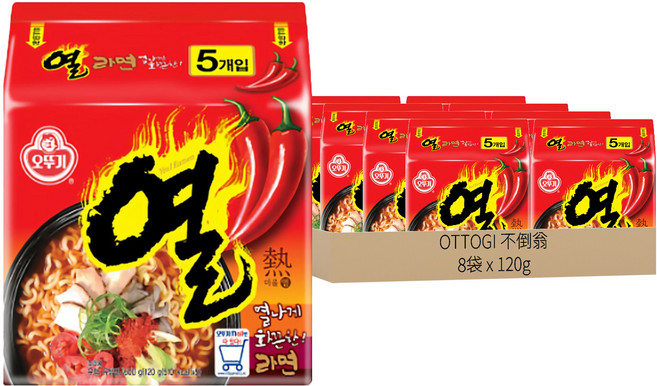 OTOKI 不倒翁 辛辣拉麵 120g, 40包