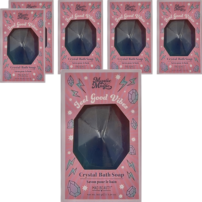 MAD BEAUTY 神秘魔法 水晶沐浴皂, 160g, 6個