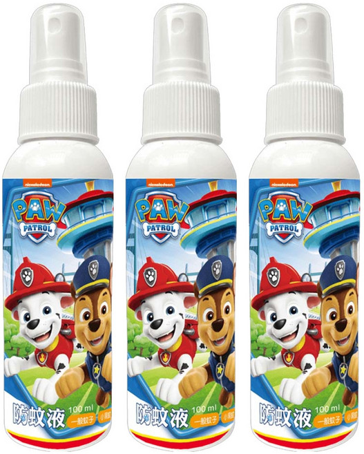 PAW PATROL 汪汪隊立大功 防蚊液, 100ml, 3瓶