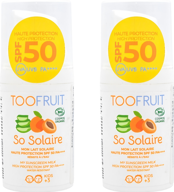 TOOFRUIT 果漾兒童物理性防曬乳液 SPF50 PA++++, 30ml, 2瓶
