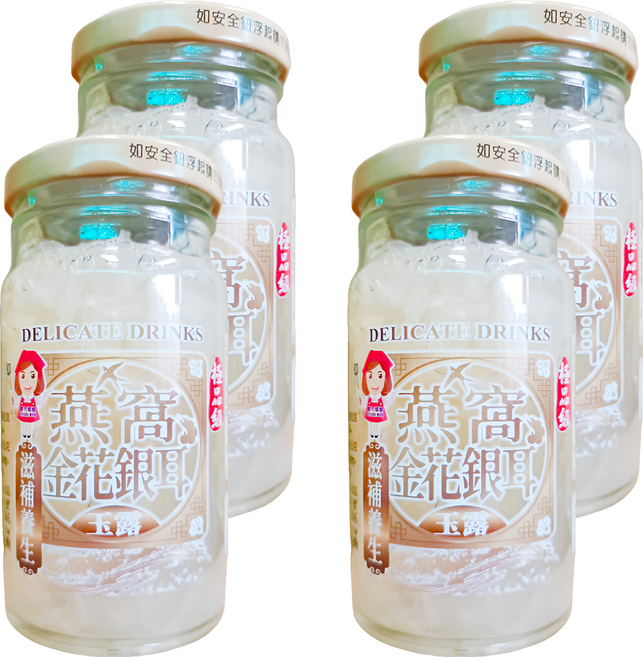 譽方媽媽 燕窩金花銀耳玉露, 140g, 4罐