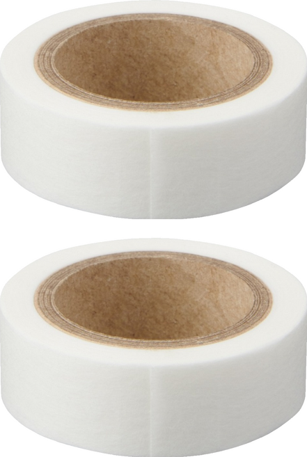 MUJI 無印良品 附裁線紙膠帶 寬15mm, 空白, 2捲