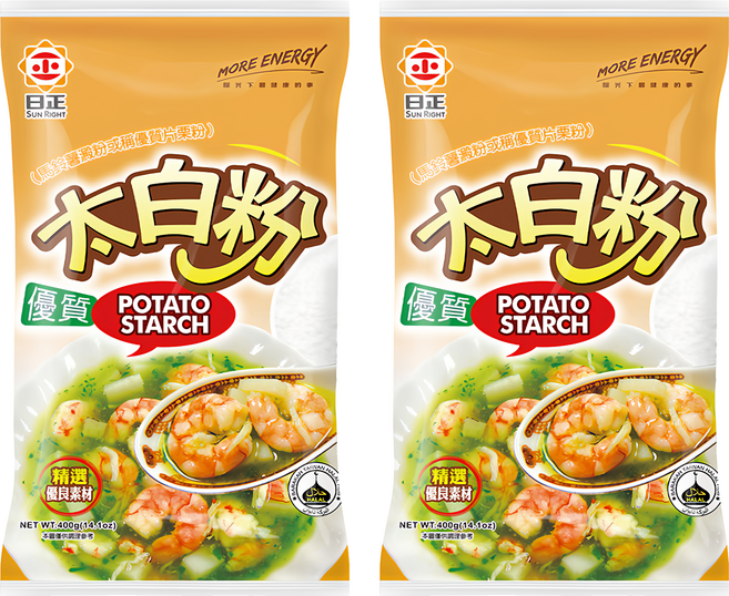 日正食品 優質太白粉, 400g, 2包