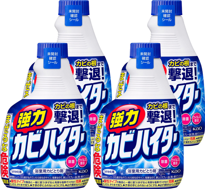 Kao 花王 Magiclean 魔術靈 浴室去霉清潔劑 更替瓶, 400ml, 4瓶