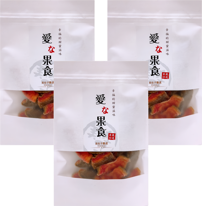 MISAKO 美佐子 嚴選果乾系列 紅心芭樂乾, 3包, 100g