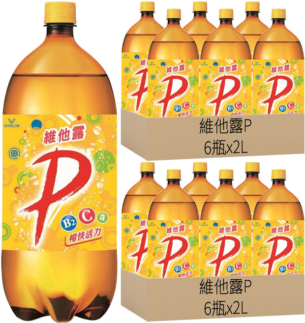 維他露P 汽水, 2L, 12瓶