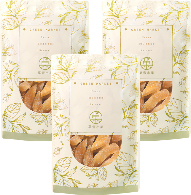 GreenMarket 菓青市集 台灣百香果乾, 230g, 3包