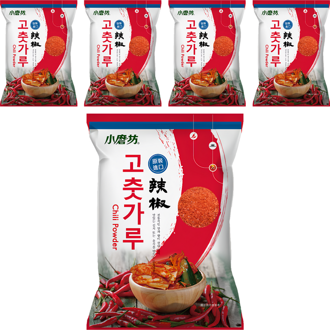 小磨坊 辣椒粉 泡菜用, 500g, 5包