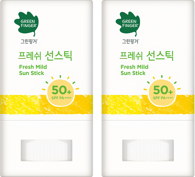 GREEN FINGER 綠手指 幼兒清新溫和防曬棒 SPF50+ PA++++ 15g, 2個